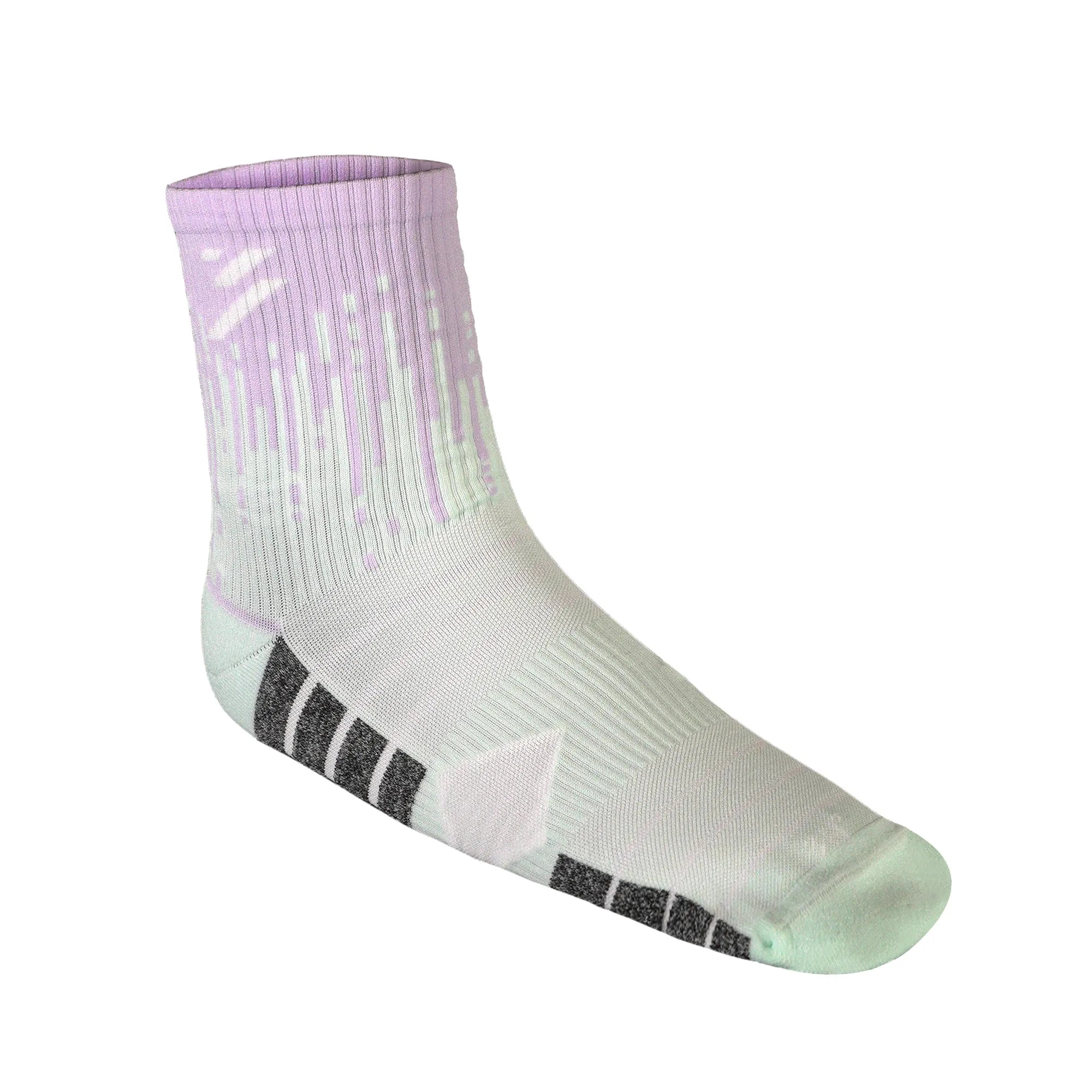Pro Running - Mid Socks - Light Green/Purple