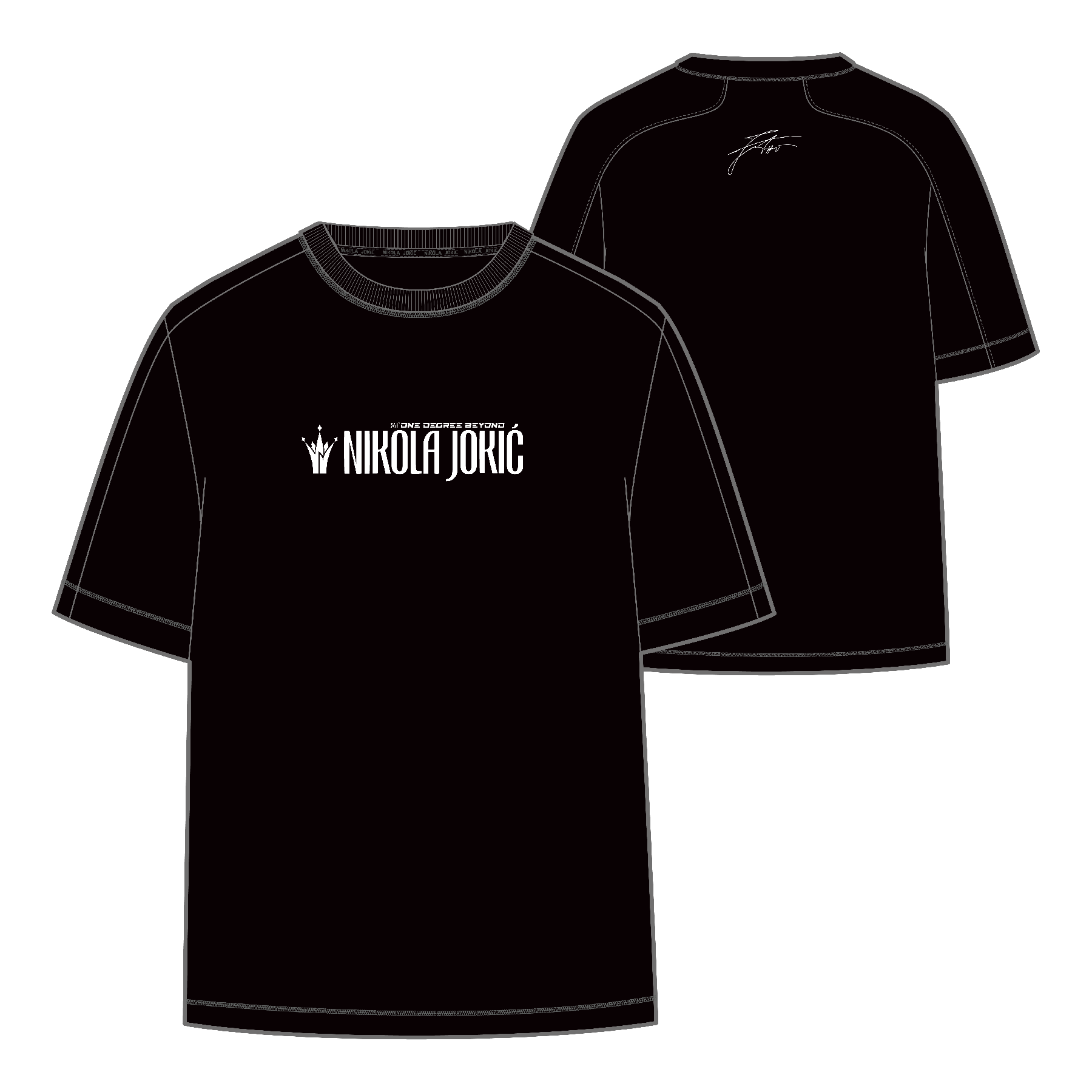 Nikola Jokić - Short-Sleeve T-shirt - Black