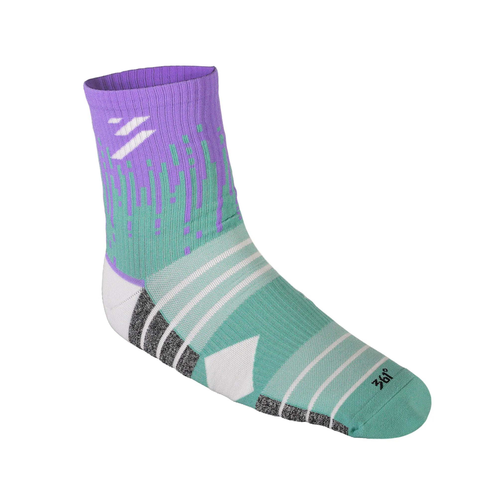 Pro Running - Mid Socks - Turquoise/Purple